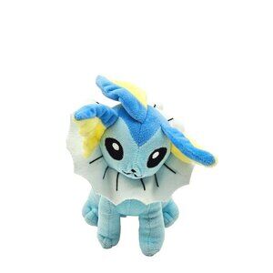 Tomy Pokemon Plush Toy Vaporeon 8" Stuffed Animal Doll Eevee Evolution 2017